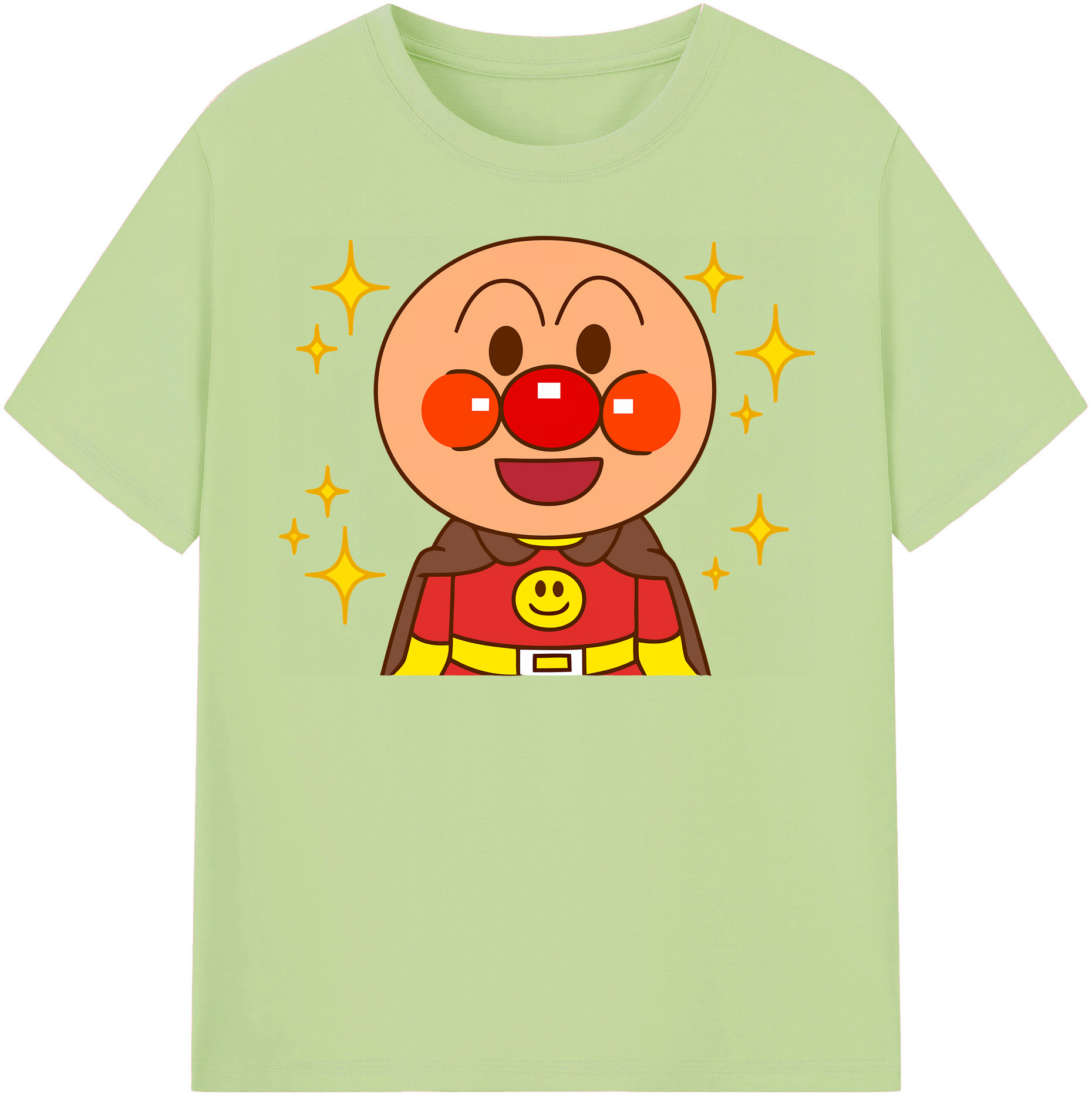 （画像用） アンパンマン Anpanman 綿100％半袖Tシャツ（フロントプリント）